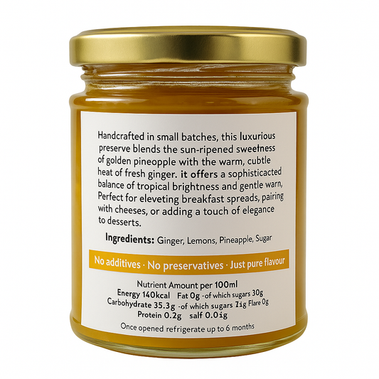 Handmade Luxury Pineapple & Ginger Preserve - Limited Edition