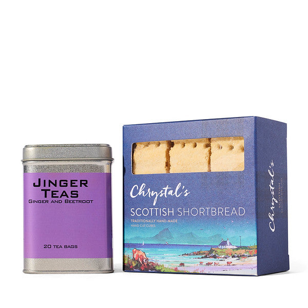 Ginger Beetroot Tea & Crystals Scottish Finest Shortbread