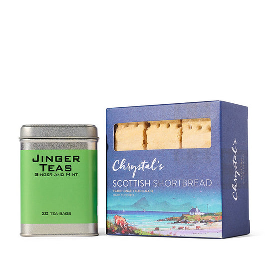 Ginger Mint Tea & Crystals Scottish Finest Shortbread